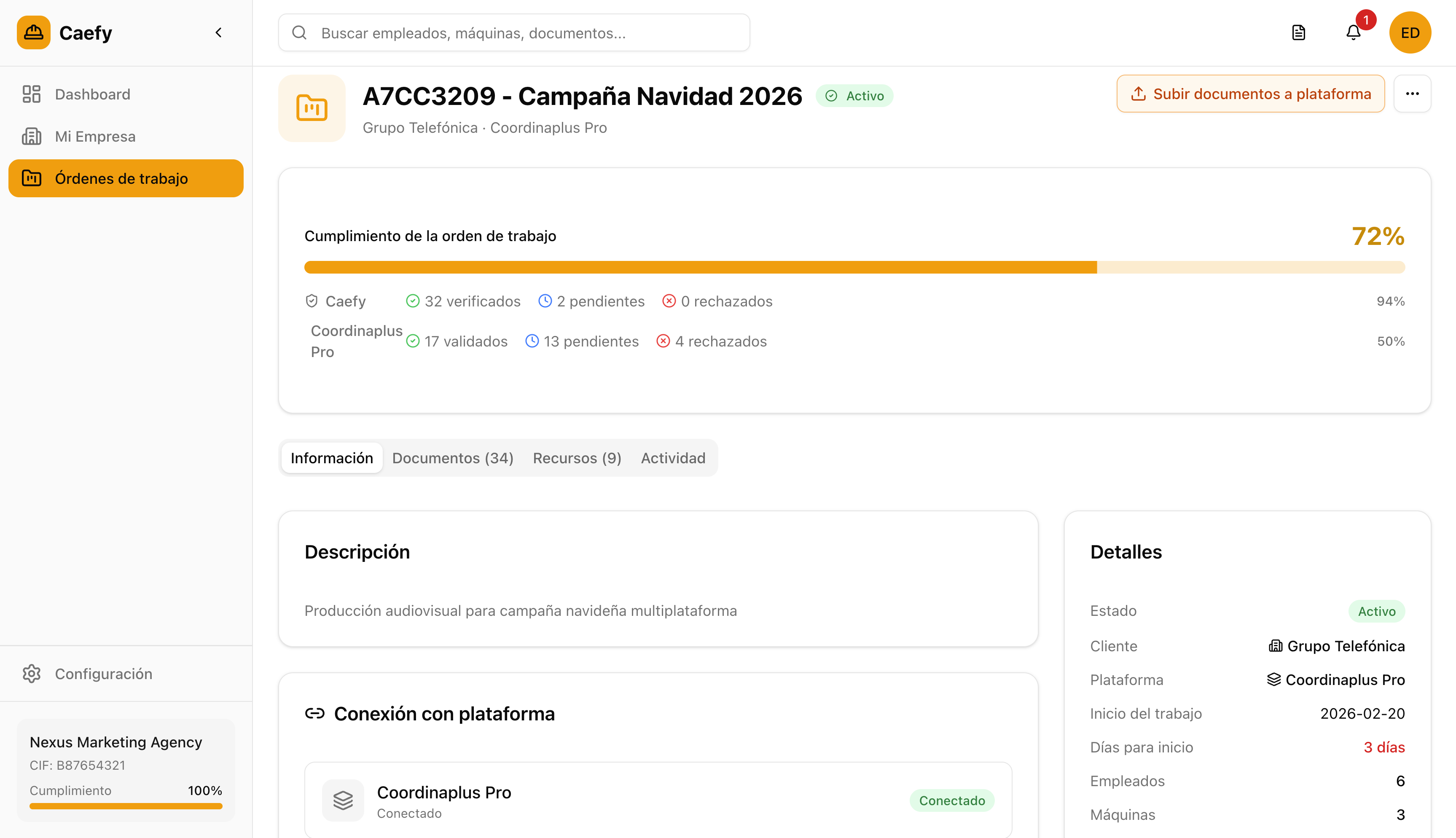 Detalle de orden de trabajo